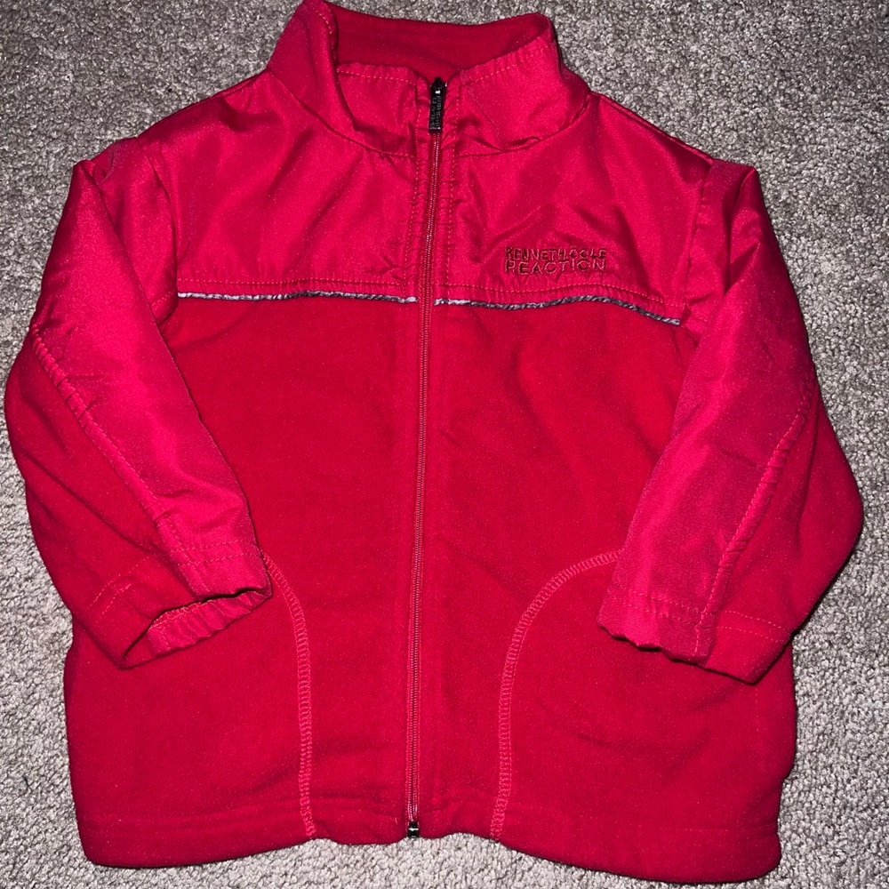Kenneth Cole Reaction Fleece Jacket, Red, Boys, 18mon
